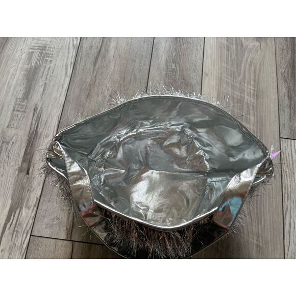 Target Spritz silver disco fringe Easter basket bag - Picture 4 of 9